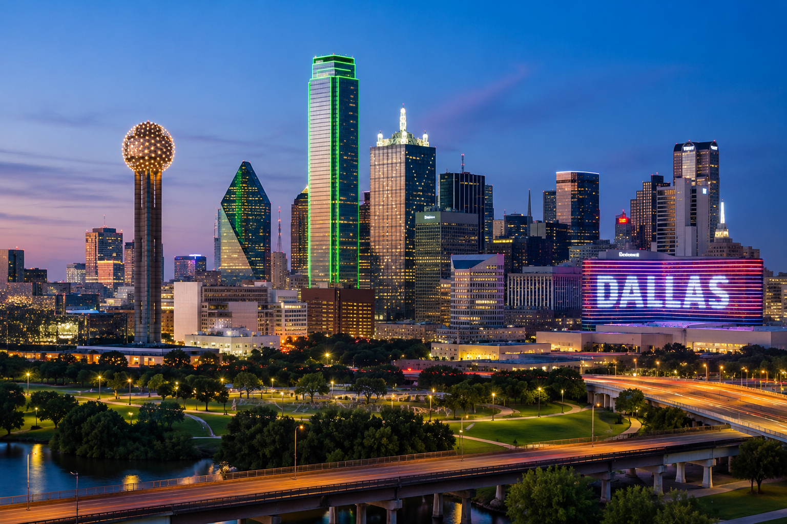 Downtown Dallas skyline